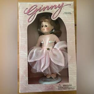 NEW in box Ginny Doll 1995 Blonde with pink leotard and ballet dress/shoes